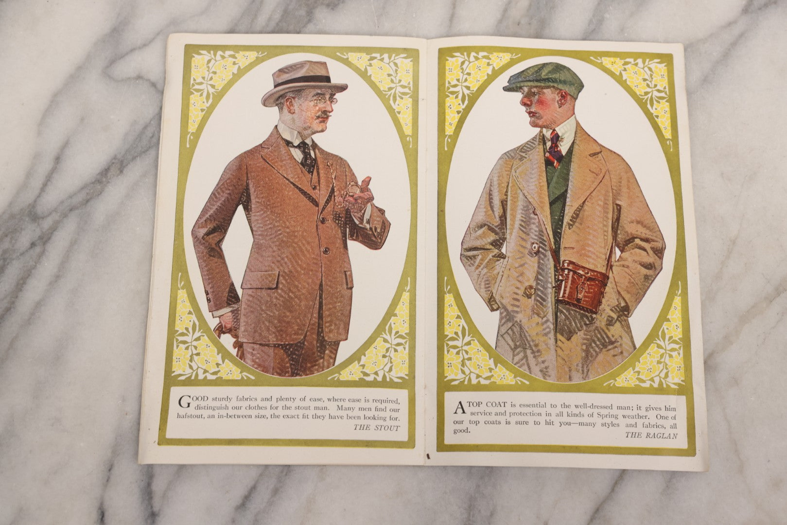Lot 162 - Antique 1918 “The House Of Kuppenheimer” Men's Fashion Catalog Featuring Military-Inspired Styles, Smith Bros. Issue
