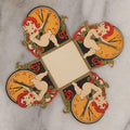 Lot 175 - Antique New Year's Eve Folding Paper Nut Cup With Cherub Playing Lute, By Gibson, U.S.A..