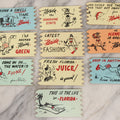 Lot 184 - Grouping Of 10 Vintage Wooden Advertising Postcards For Florida Tourism By Goodwin Products, Hollywood, Florida