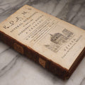 Lot 190 - “Thompson's Poems” Antique Poetry Book By William Thompson, Printed At Oxford At The Theatre, 1757, With Engraved Designs After Poems, Note Missing Cover