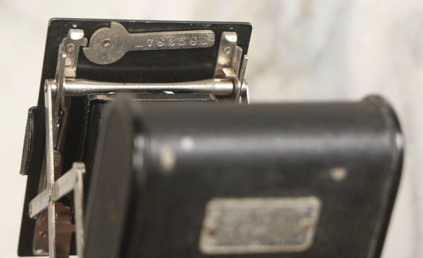 Lot 045 - Antique Vest Pocket Kodak Folding Camera By Eastman Kodak, Rochester, New York, For Autographic Film No. A-127, Latest Patent Date 1918