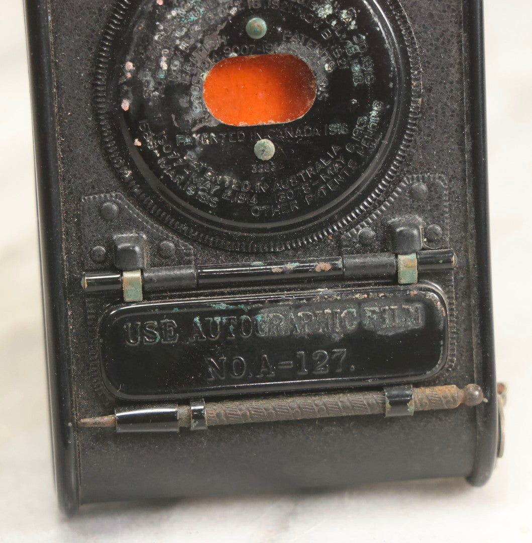 Lot 045 - Antique Vest Pocket Kodak Folding Camera By Eastman Kodak, Rochester, New York, For Autographic Film No. A-127, Latest Patent Date 1918