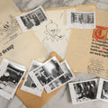Lot 072 - Vintage Hand-Drawn Illustrated Retirement Book “This Is Your Life Jim More” With Posters, Documents, Party Ephemera, And Photographs, Pennsylvania Power And Light Company, 1955, 16" x 12-1/4"