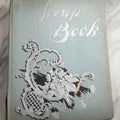 Lot 080 - Antique Light Blue Scrapbook Album With Silver Painted Embossed Decorations, California, San Francisco Chinatown, Oakland, Yosemite Ephemera, Homemade Herbarium With Location Captions Including Yellowstone Park And Utah, Circa 1897
