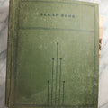 Lot 086 - Antique Green Scrapbook Album Around The World Travel Ephemera Including Japan, India, Ceylon, Hawaii, Egypt, Middle East, Pressed Flowers, Loose Ephemera, Circa 1909