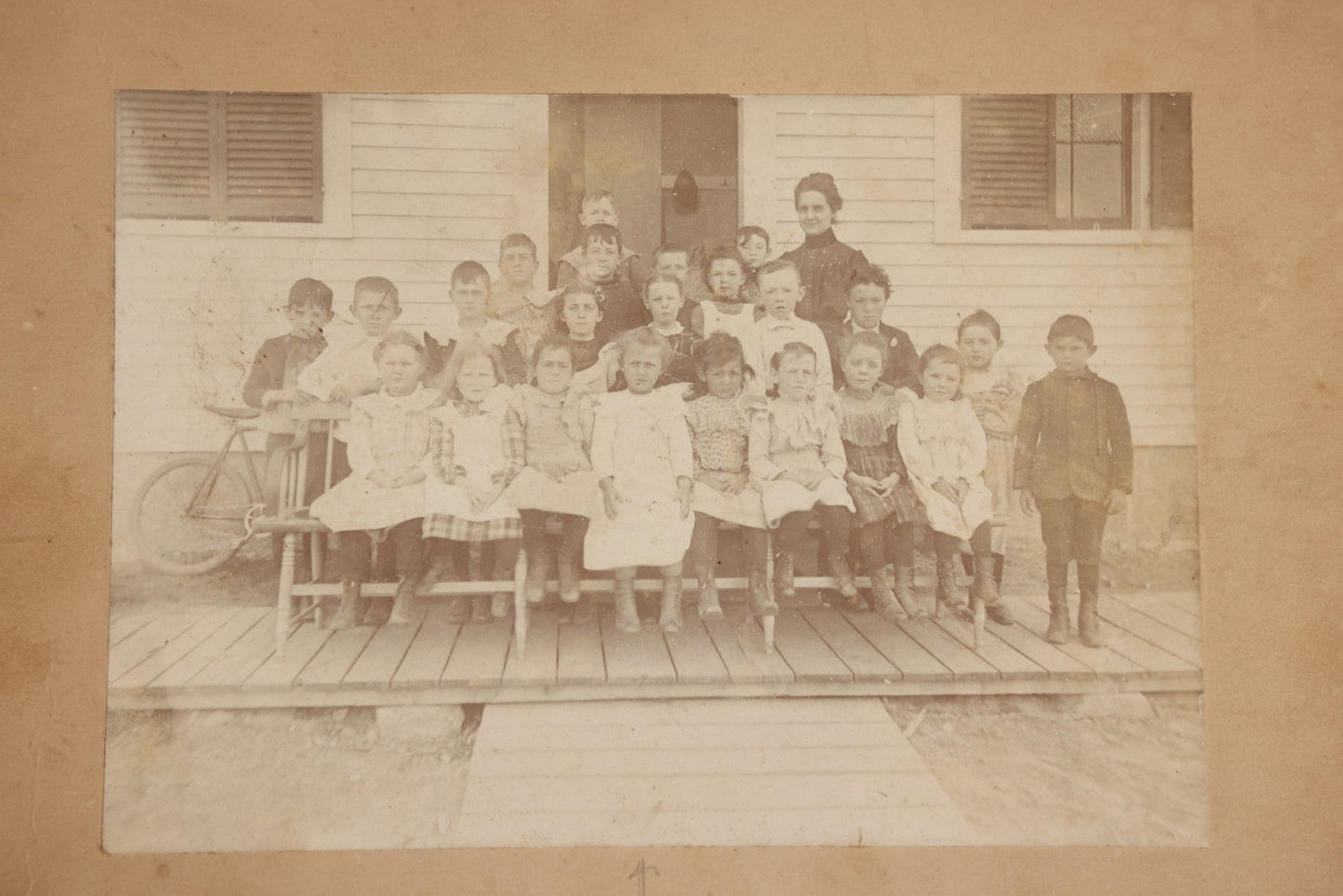 Lot 129 - Trio Of Antique Boarded Class Photographs Of Schoolchildren, Including Two Identified As Emma Fontana Moreny's Class And One By A.E. Alden, Boston