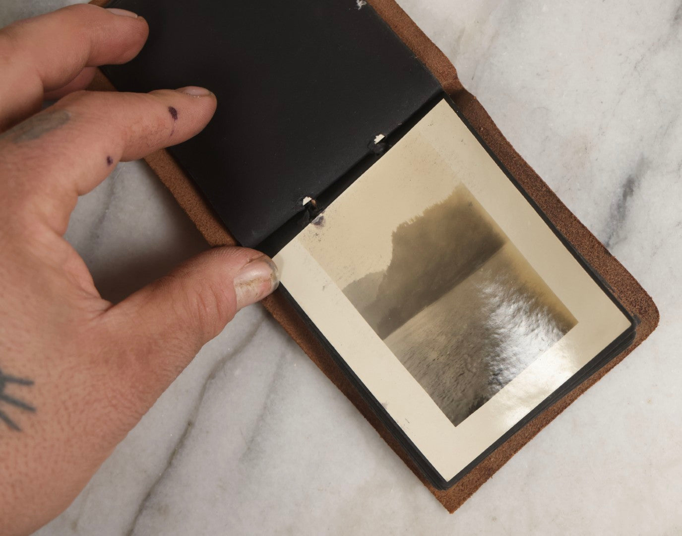 Lot 142 - Pair Of Antique Miniature Snapshot Photo Albums Including Oregon Scenes And Beach & Boating Views