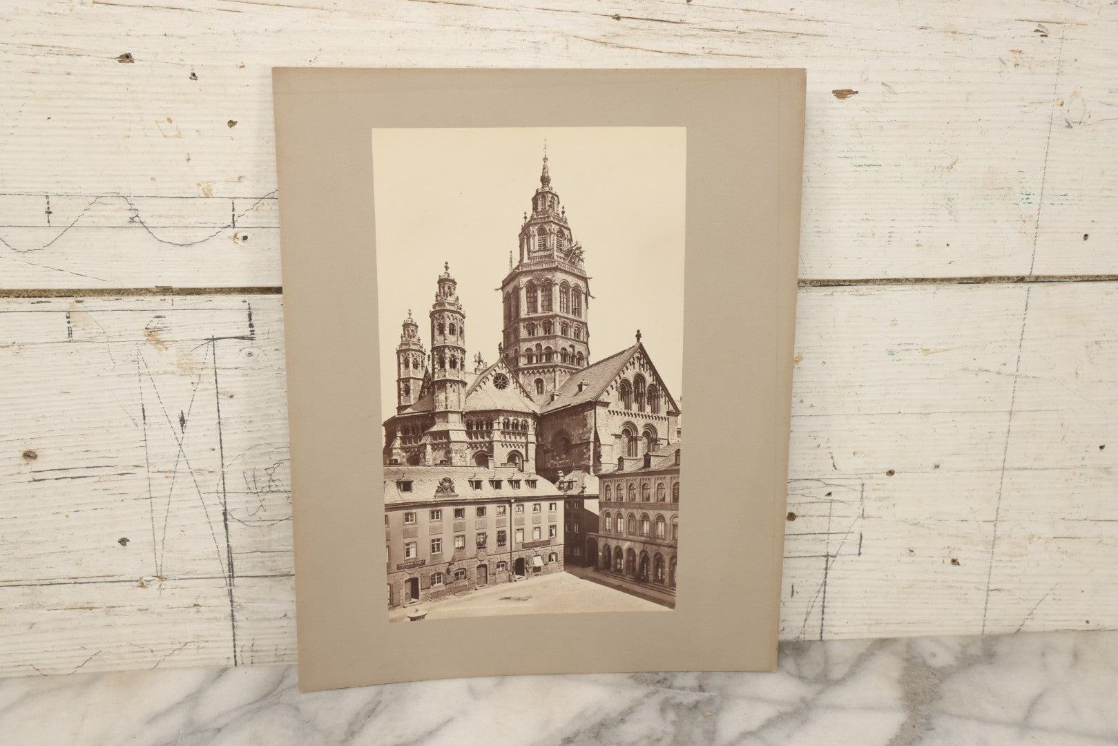 Lot 091 - Grouping Of 29 Antique Boarded Photographs Of Italian And German Architecture, Sculpture, Landscapes, And Cityscapes, Including Works By Giov. Crupi
