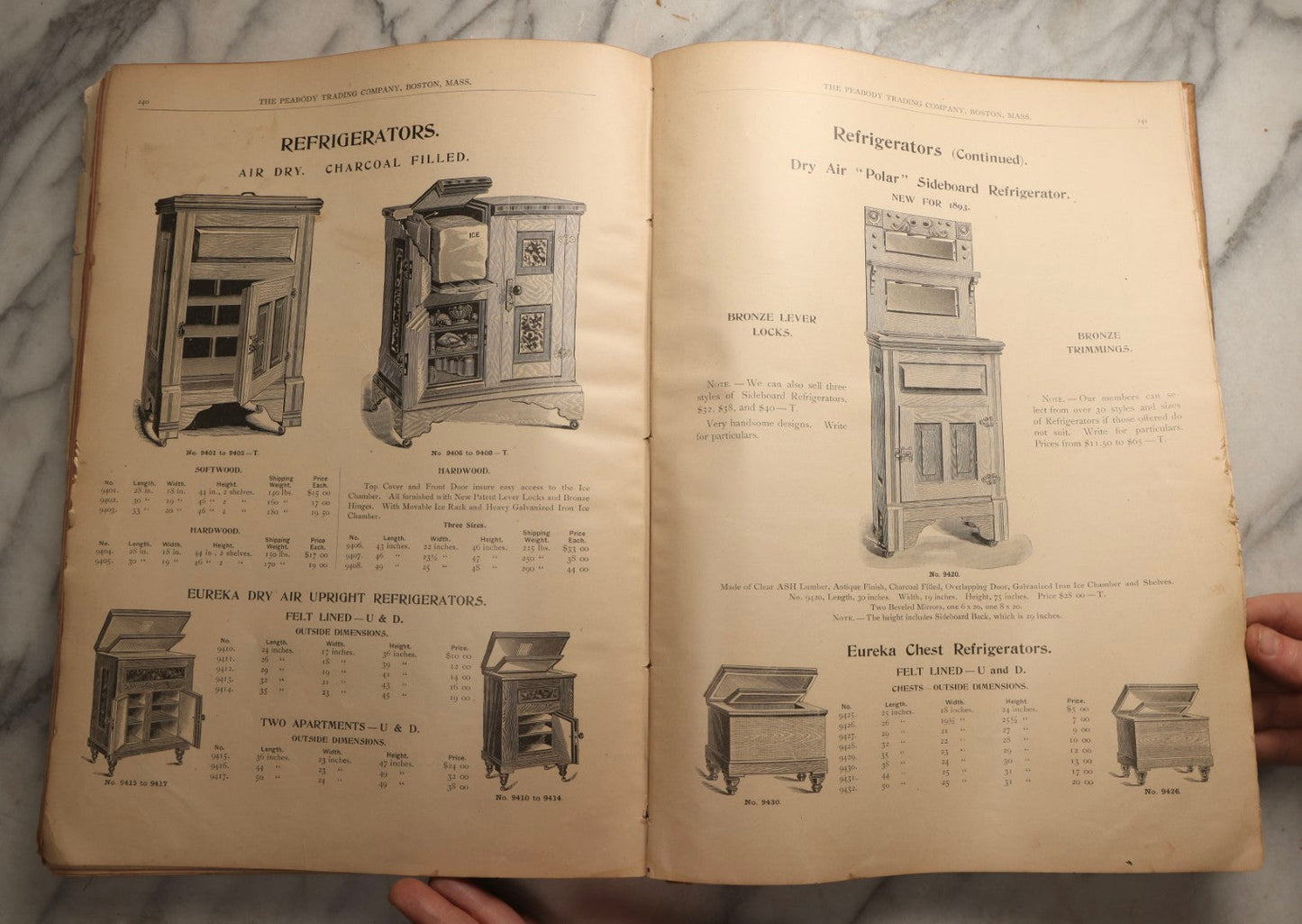 Lot 108 - Antique The Peabody Trading Co. Illustrated General Catalog Of Furniture, Silverplate, Household Goods, And Office Furnishings, Boston, Massachusetts, Late 19th Century