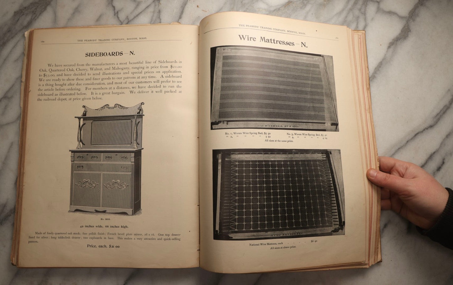 Lot 108 - Antique The Peabody Trading Co. Illustrated General Catalog Of Furniture, Silverplate, Household Goods, And Office Furnishings, Boston, Massachusetts, Late 19th Century