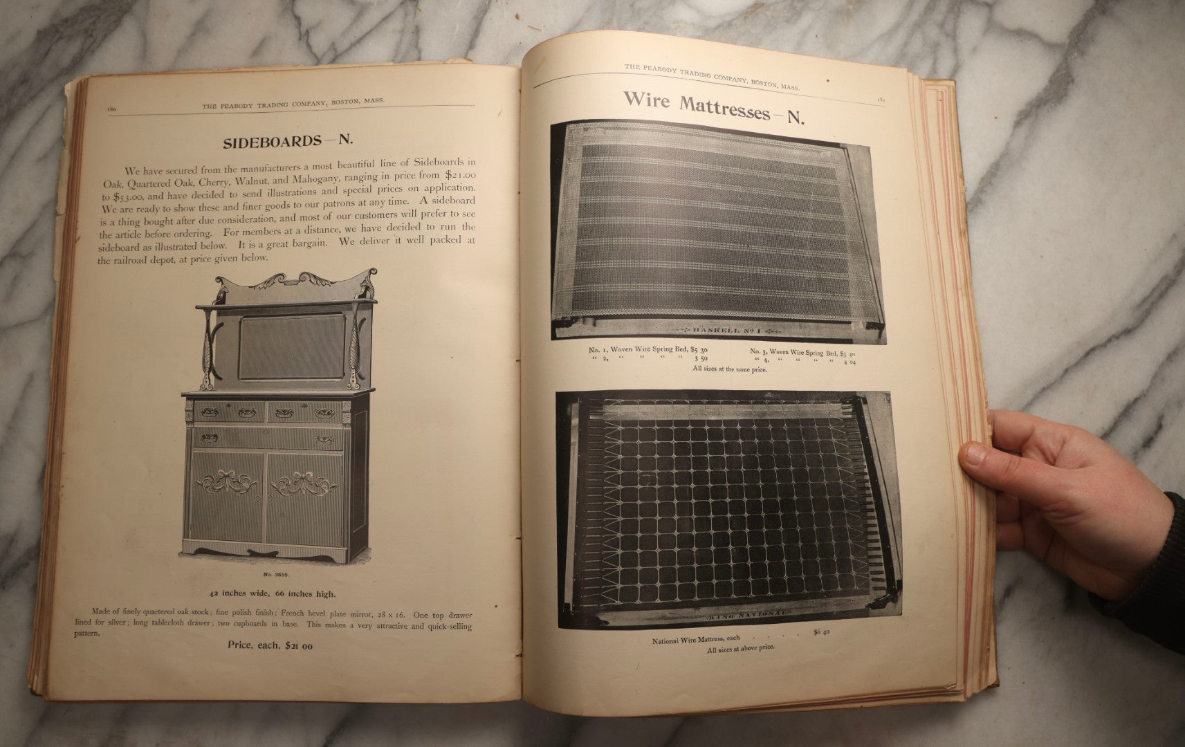Lot 108 - Antique The Peabody Trading Co. Illustrated General Catalog Of Furniture, Silverplate, Household Goods, And Office Furnishings, Boston, Massachusetts, Late 19th Century