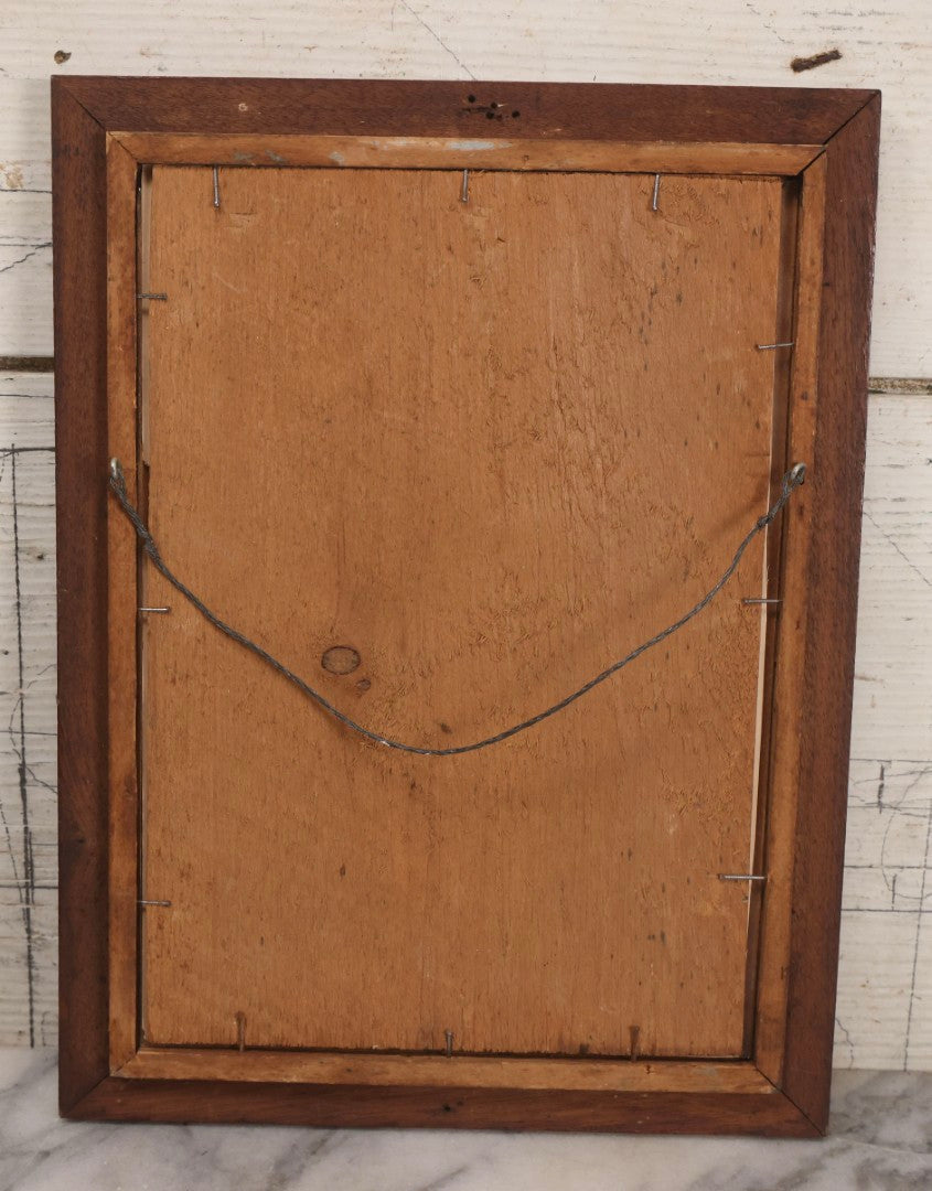 Lot 021 - Antique Palmistry Watercolor Diagram With Latin Annotations, Hand-Painted, In Antique Frame