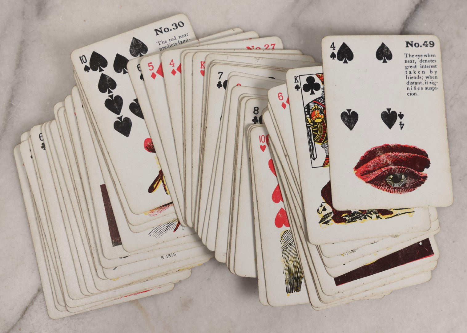 Lot 023 - Vintage Gypsy Witch Fortune Telling Playing Cards, Two Complete Packs, United States Playing Card Company, Cincinnati, Ohio