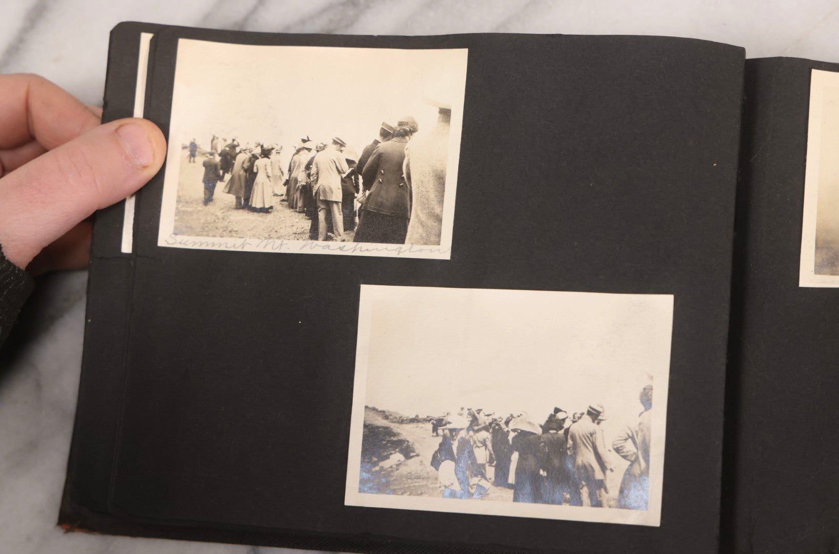Lot 067 - Early 20th Century Snapshot Photo Album With 150+ Photographs, Connecticut And New England Travel, Horses, Dogs, And Coastal Scenes, Circa 1910–1920