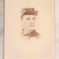 Lot 077 - Antique Civil War–Era Cabinet Card Photograph Of Young Union Soldier, Bust Portrait In Forage Cap, Circa 1860s
