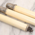 Lot 120 - Trio Of Antique Green's Patent "Arctic" Spring-Loaded Candle Lamp Holders, 7-3/8" H Each