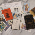 Lot 123 - Grouping Of Antique And Vintage Religious And Funeral Ephemera Including Memorial Card For Margaret Burnett And Belmont Casket Advertising