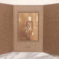 Lot 156 - Antique Foldered Studio Photograph Of Freemason / Knights Templar Member Wearing Skull And Crossbones Apron, Identified As Theo. Stand, Photographed At The Newell Studio, Rockville, Connecticut, 1921