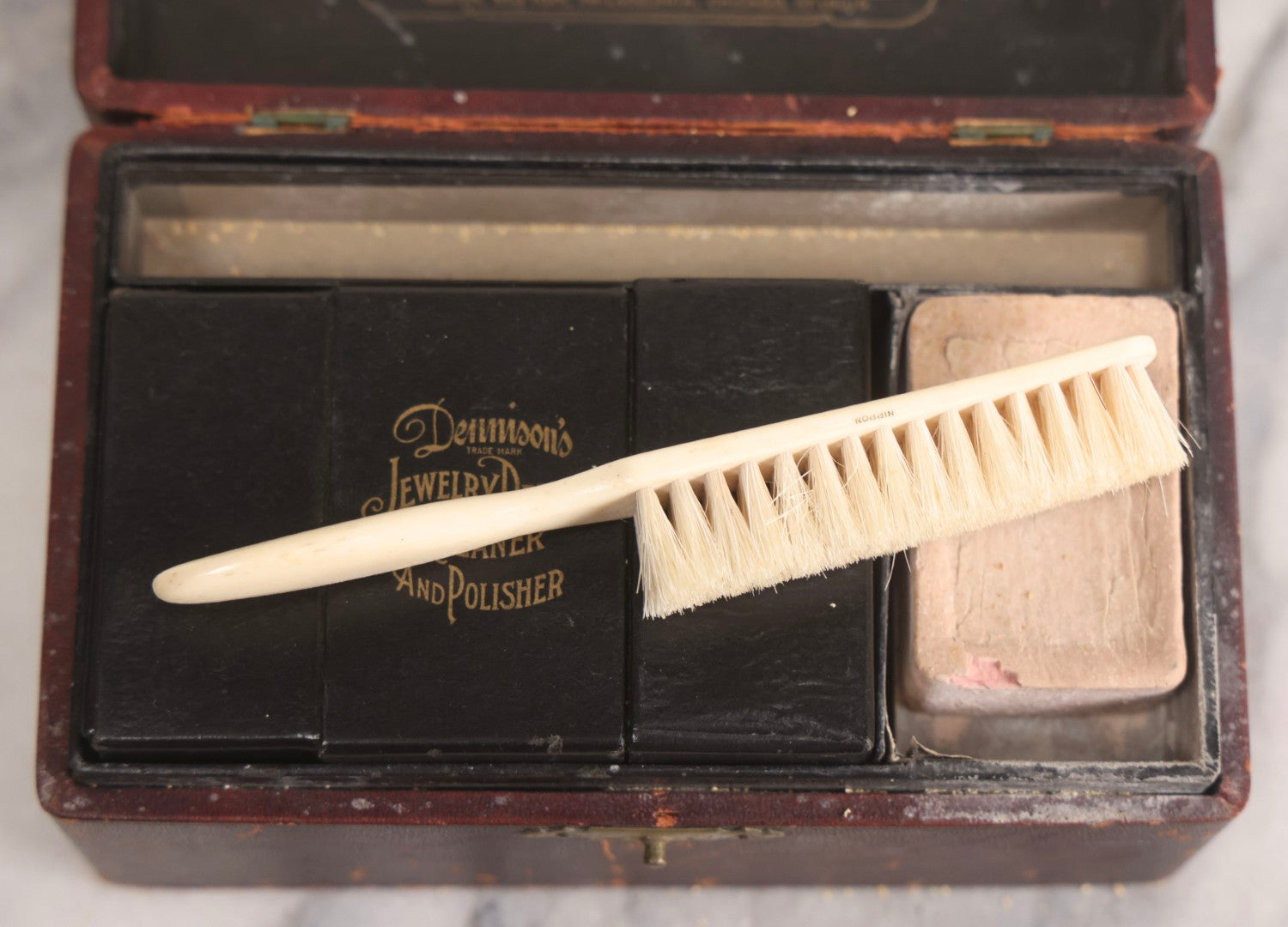 Lot 208 - Antique Dennison's Jewelry Cleaning Outfit In Original Labeled Box With Contents And Printed Directions, Dennison Manufacturing Co., Early 20th Century