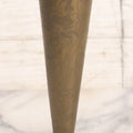 Lot 213 - Antique Brass Art Nouveau Hat Pin Stand With Engraved Floral Design, “Pat. Appl'd For,” Including Five Hat Pins, 7-1/4" H