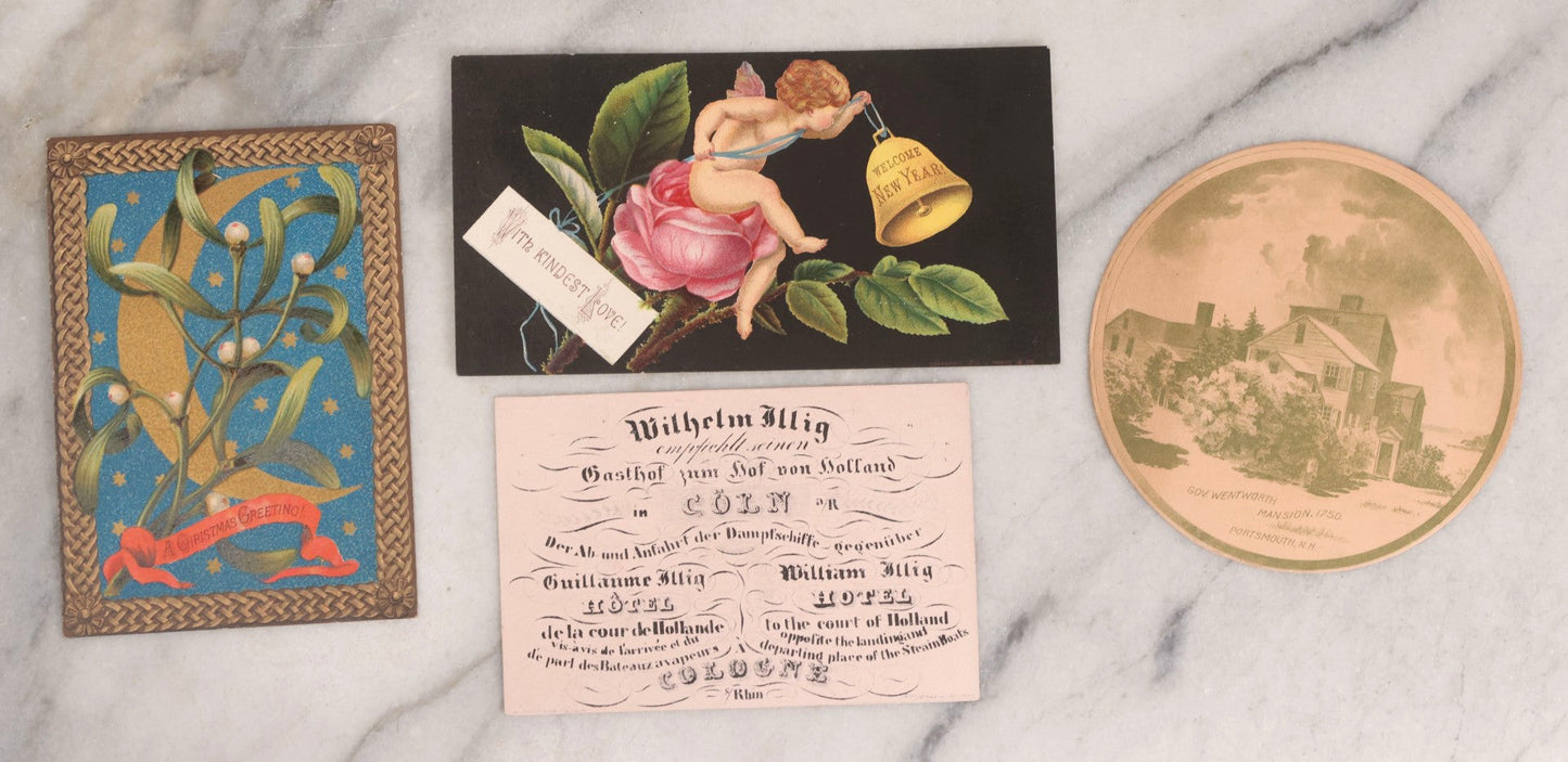 Lot 216 - Grouping Of 50+ Antique Lithographed Trade Cards, Die Cuts, And Advertising Ephemera Scraps, Late 19th To Early 20th Century