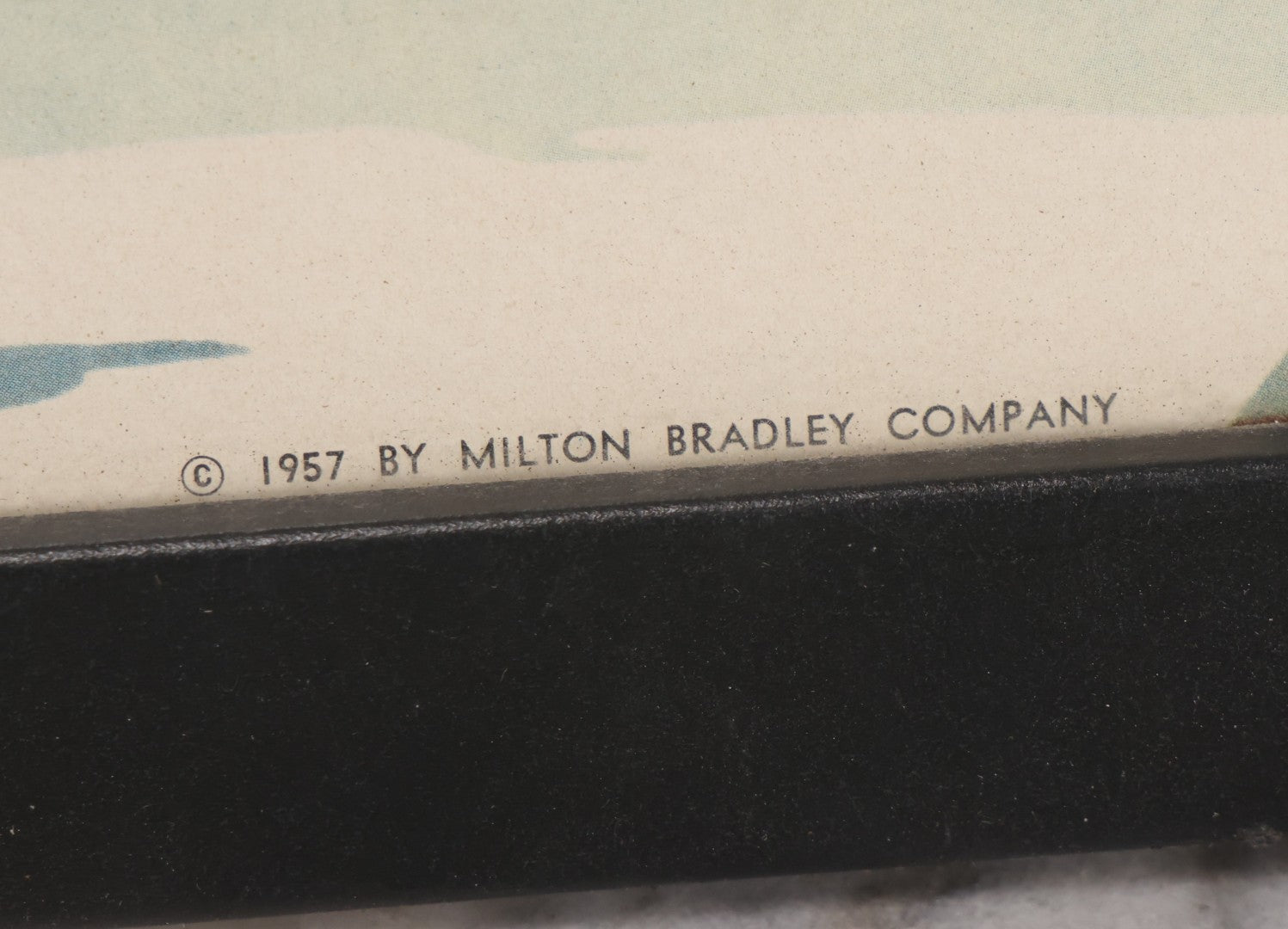 Lot 241 - Vintage Framed “Giant Steps” Board Game Cover Illustration, Milton Bradley, 1957