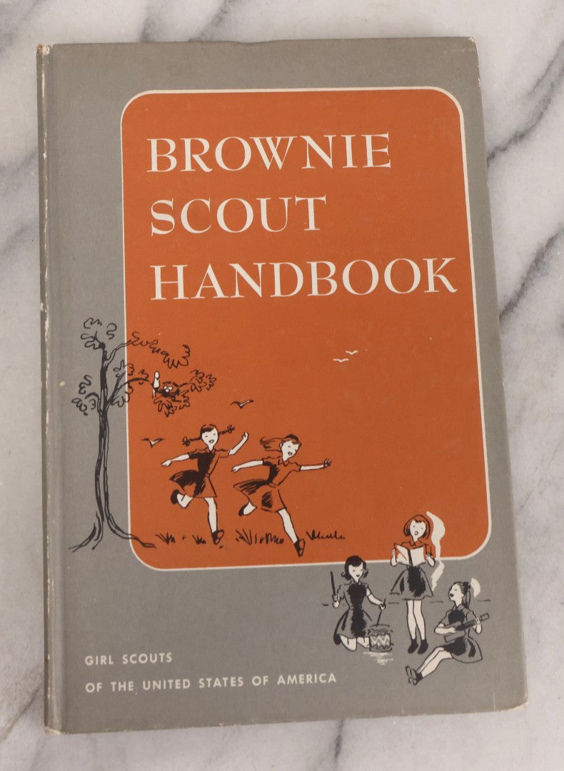 Lot 316 - Pair Of Vintage Scouting Handbooks Including "Wolf Cub Scout Book" 1960 And "Brownie Scout Handbook" 1955