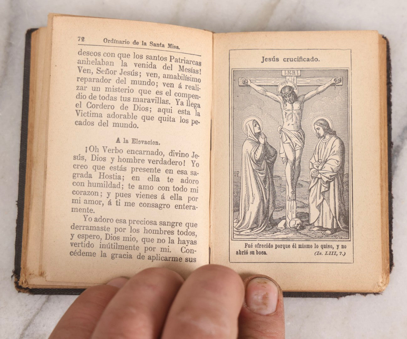 Lot 320 - "Tesoro Del Cristiano" ("Treasure Of The Christian") Antique Spanish Catholic Prayer Book By Rdo P. Santiago De Guatemala, Published By Benziger & Co., Einsiedeln, Switzerland, Circa 1888