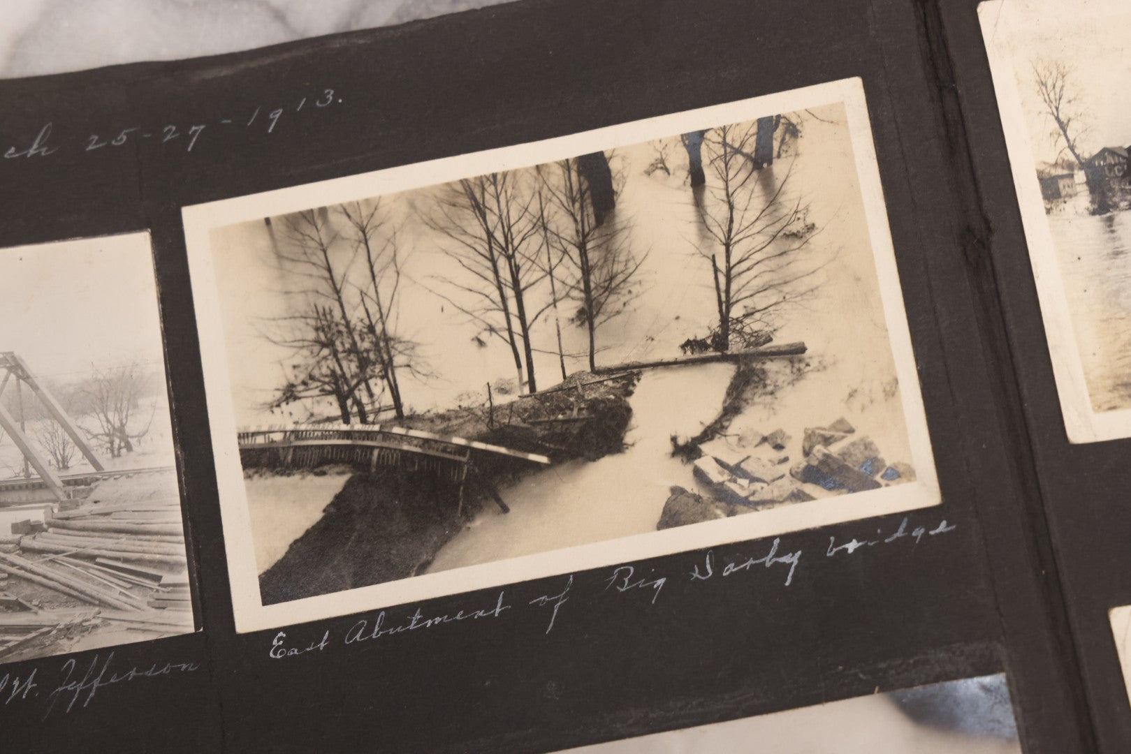 Lot 006 - Important Antique Snapshot Photo Album With 500+ Photographs Depicting American Life Leading Up To World War I, Ohio State University 1913, Great Flood Of 1913, Camp Taliaferro Flight Training, And European Service 1918