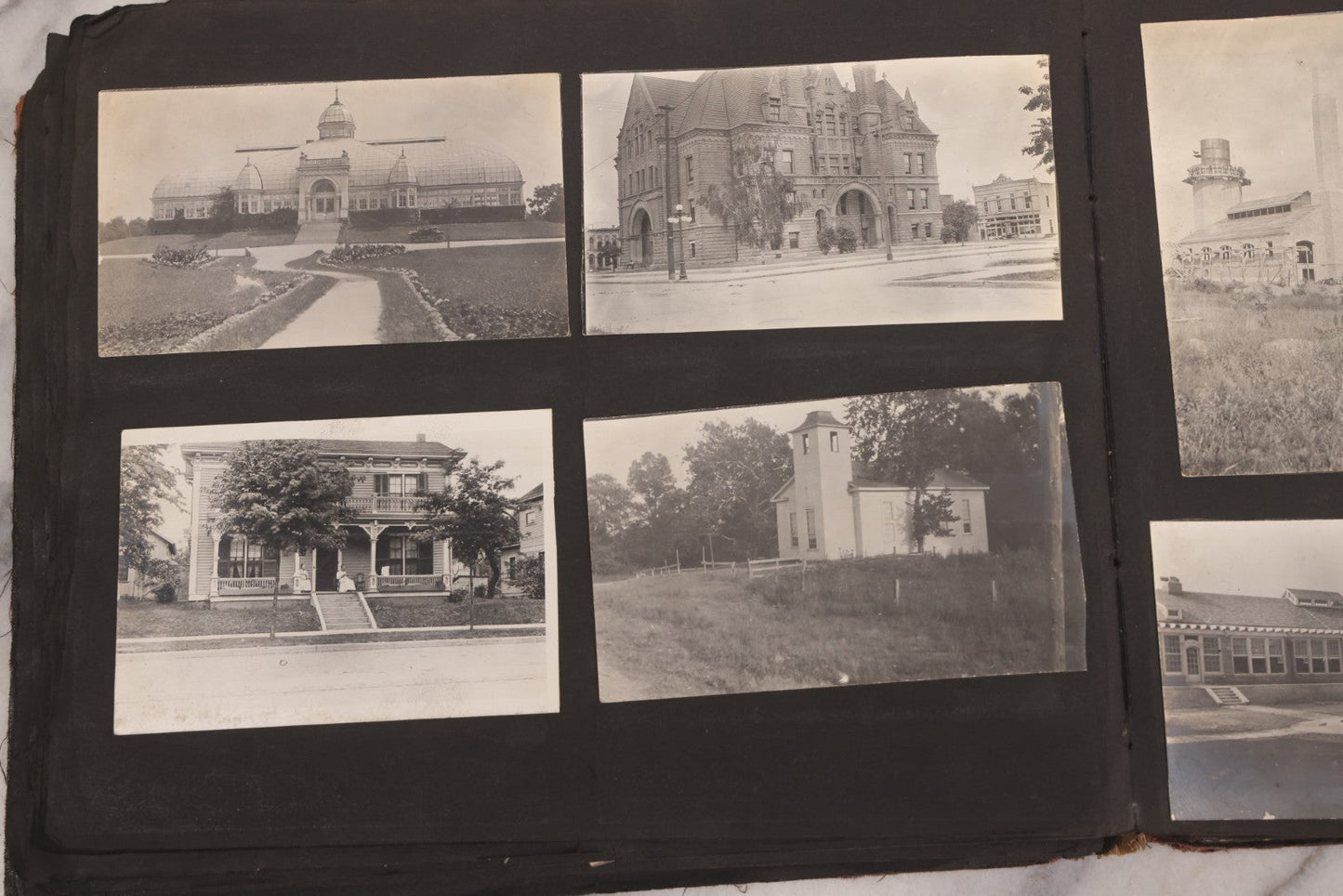 Lot 006 - Important Antique Snapshot Photo Album With 500+ Photographs Depicting American Life Leading Up To World War I, Ohio State University 1913, Great Flood Of 1913, Camp Taliaferro Flight Training, And European Service 1918