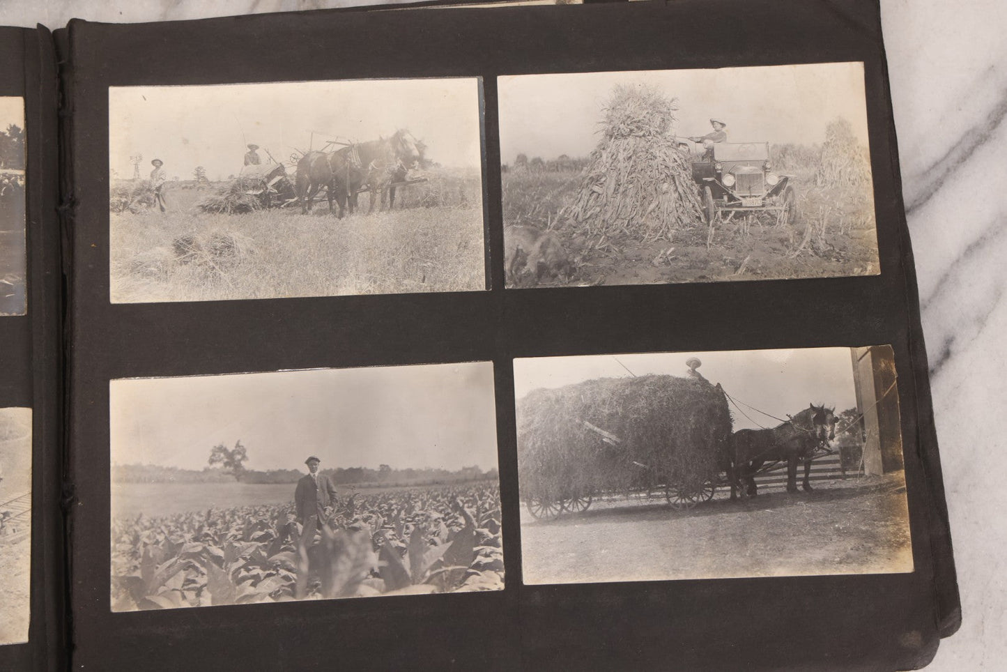Lot 006 - Important Antique Snapshot Photo Album With 500+ Photographs Depicting American Life Leading Up To World War I, Ohio State University 1913, Great Flood Of 1913, Camp Taliaferro Flight Training, And European Service 1918