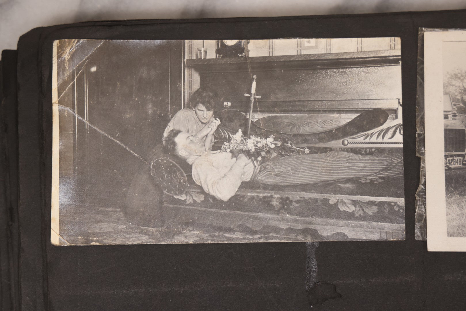 Lot 006 - Important Antique Snapshot Photo Album With 500+ Photographs Depicting American Life Leading Up To World War I, Ohio State University 1913, Great Flood Of 1913, Camp Taliaferro Flight Training, And European Service 1918