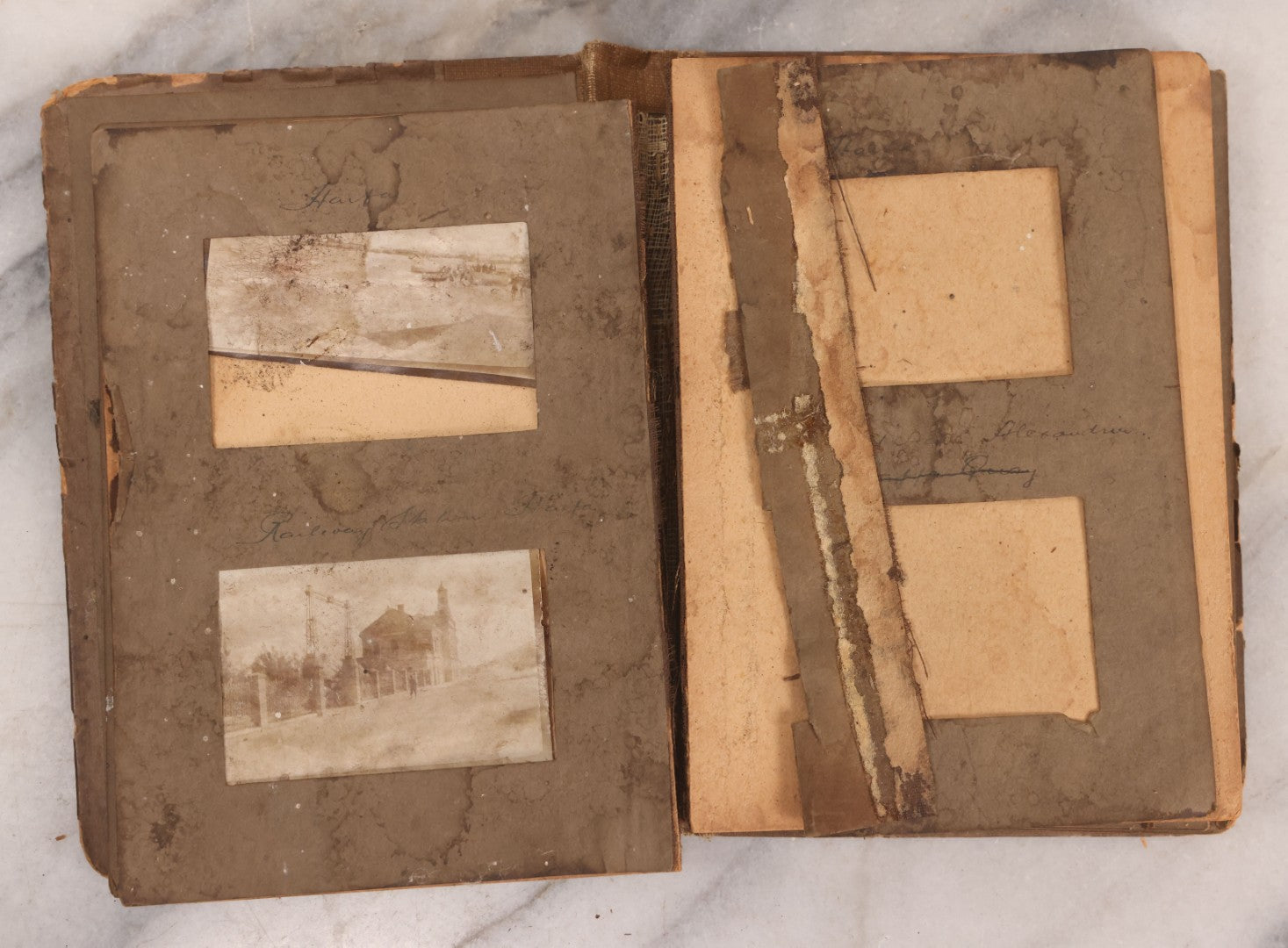 Lot 007 - Antique Early Twentieth Century Photo Album Depicting Middle East And Holy Land Military Scenes, Likely World War I Sinai And Palestine Campaign, Including Gaza, Lebanon, Jordan Valley, Suez Canal, British Destroyers, And Prisoners