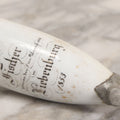 Lot 072 - Antique German Porcelain Tobacco Pipe Bowl, Carl Fischer In Liebenburg, Dated 1853, Missing Stem, 5-1/2" H
