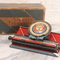 Lot 093 - Vintage Tin Lithograph Simplex Toy Typewriter Model A In Original Box With Pencils, Simplex Typewriter Co., Inc., New York