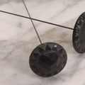 Lot 104 - Pair Of Antique Black Hat Pins With Decorative Tops, 10-1/2" L And 12-1/2" L