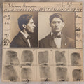 Lot 113 - Antique Real-Photo Police Mugshot And Arrest Card For George Vicus With Original Fingerprints, Arrested For Larceny, April 23, 1912