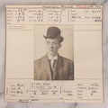 Lot 121 - Antique Real-Photo Police Mugshot And Arrest Card For Howard L. Miller, Forger, Arrested For Forgery, Boston, Massachusetts, Circa 1900