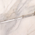 Lot 157 - Vintage Decorative Dress Sword With Ornate Cast Brass Guard, Anchor Motif, Ribbed Leather Grip, And Lion Head Quillons, 22" L With 15-5/8" Blade