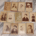 Lot 167 - Grouping Of 13 Antique Cabinet Card Photographs Of Stage Actresses And Actors, Many Signed, Including Katherine Florence, Blanche Walsh, Edwin Arden, Camille D'Arville, Circa 1895