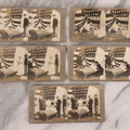 Lot 173 - Grouping Of Five Antique Stereo View Cards, Romantic Scenes Of Wounded Soldier In Bed Before American Flag, Art Nouveau (Platino) Stereograph Cards Published By Universal Photo Art Co., Copyright C.H. Graves, Publisher, 1907, Philadelphia