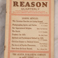 Lot 194 - Vintage "Reason Quarterly" Magazine, Volume XXVI, Number 1, 1929, Including Articles On Photographing Spirits And Fairies, Prophecy, Psychic Phenomena, And Christian Churches, Published By The Austin Publishing Company, Los Angeles, California