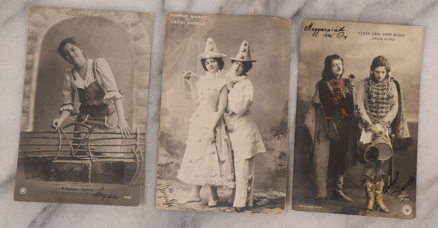 Lot 199 - Grouping Of 28 Antique European Photographic Postcards Including Beautiful Women, Actors, And Performers