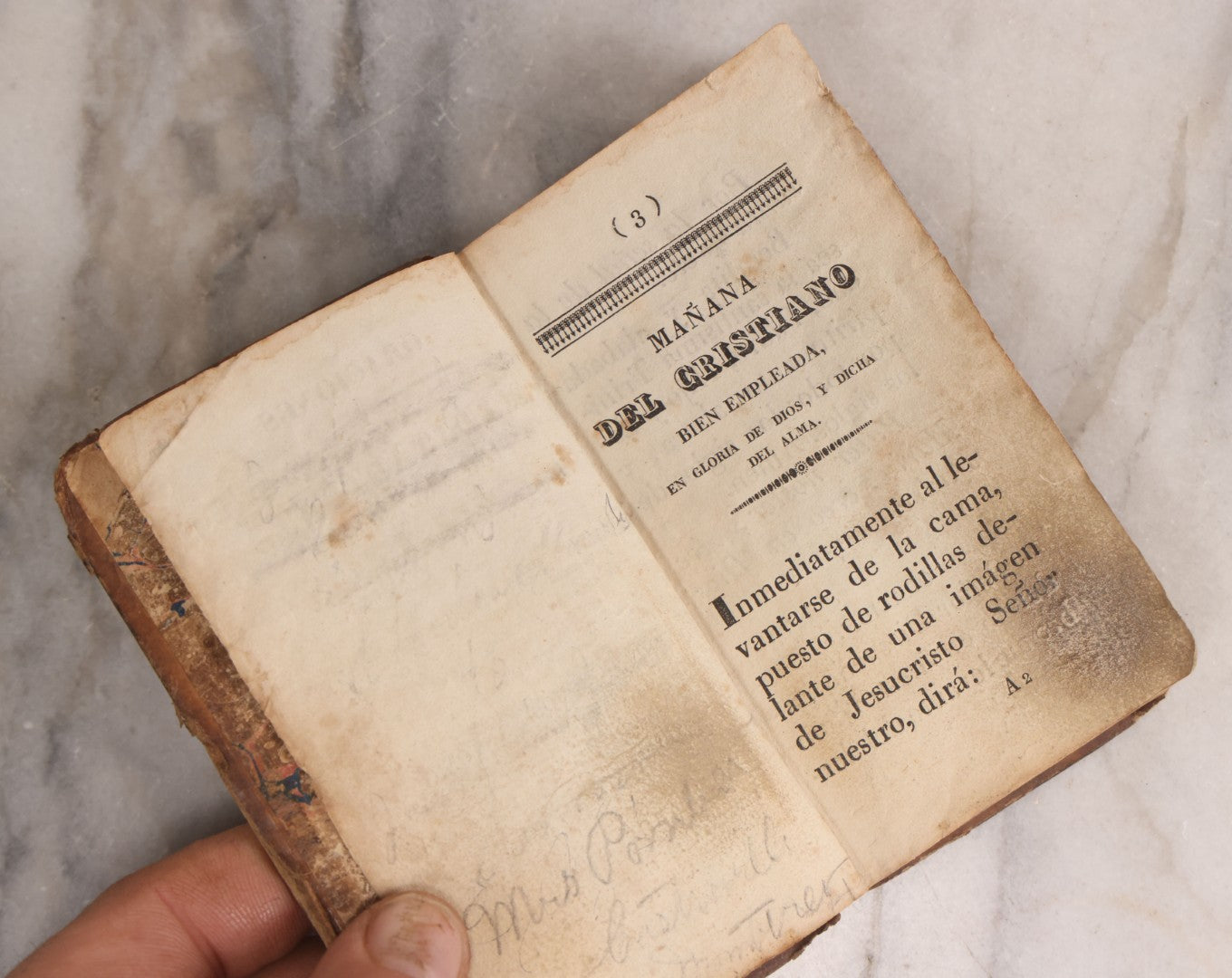 Lot 224 - "Oraciones Y Meditaciones Para El Santo Sacrificio De La Misa" ("Prayers And Meditations For The Holy Sacrifice Of The Mass") Antique Spanish Catholic Prayer Book Translated By Don Jose Antonio De La Valle, Published In Barcelona, 1823