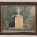 Lot 003 - Antique Hand-Colored Mourning Lithograph Print, "To The Memory Of Stephen S. Noyes," 1844, With Grieving Widow Morif, By E.B. & E.C. Kellogg, Hartford, Connecticut, In Period Frame, 15-1/2" x 12-5/8"