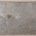 Lot 005 - Antique Engraved Metal Casket Plaque For Emily Cady, Aged 24 Years 5 Months 8 Days, Died October 2nd, 1842