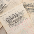 Lot 007 - Grouping Of Antique Funeral Ephemera Including Bills From Clark Mfg. Co. Burial Caskets And National Casket Company, 1890s-1910s