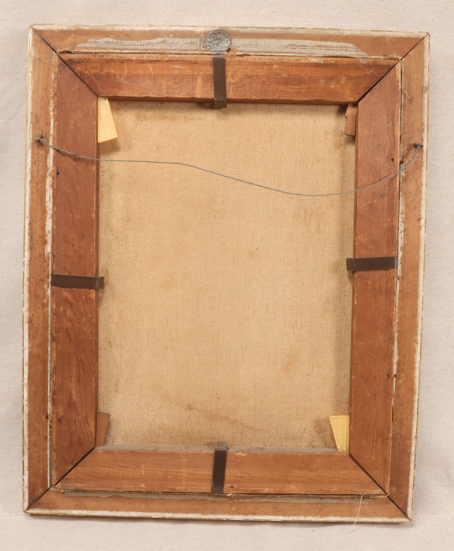 Lot 018 - Vintage Oil Painting On Canvas, Portrait Painting Of A Ginger Tabby Cat, Unsigned, In Gilt Frame