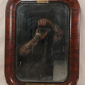 Lot 024 - Vintage Buster Brown Shoes Store Display Advertising Mirror With Buster Brown And Tige Logo, Brown Shoe Company, 16-1/2" x 22-1/2"