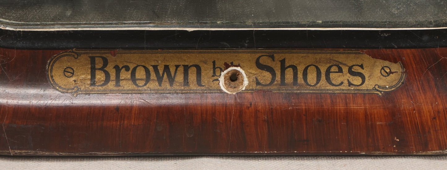 Lot 024 - Vintage Buster Brown Shoes Store Display Advertising Mirror With Buster Brown And Tige Logo, Brown Shoe Company